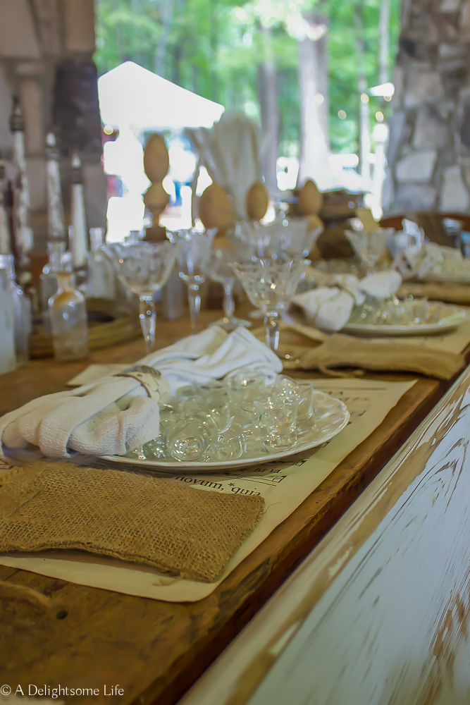 beautiful tablescape at Country Living Fair
