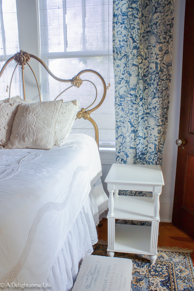 What every guest bedroom needs - nightstand choice for One Room Challenge on A Delightsome Life