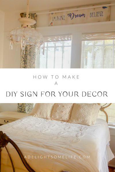 DIY SIGN TUTORIAL on A Delightsome Life