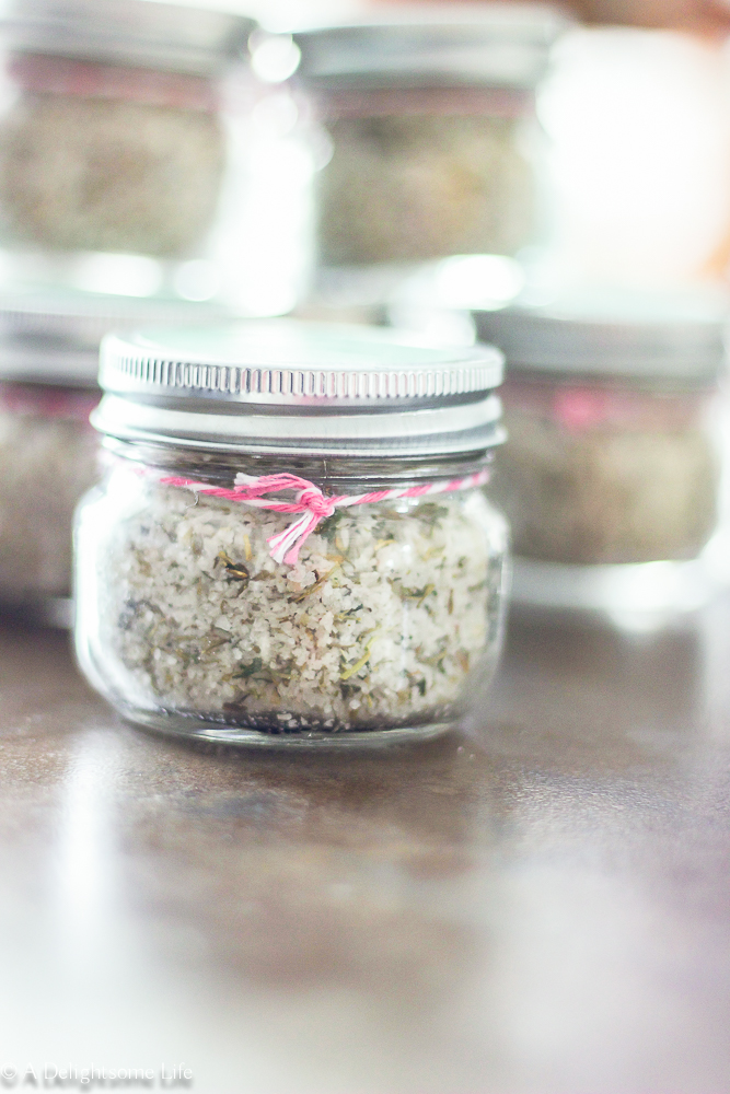 homemade-fragrant-herbed-salt-as-a-Christmas-gift-on-A-Delightsome-Life