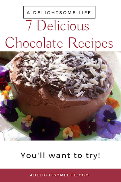 7 Delicious Chocolate Recipes that you'll love to make shared on A Delightsome Life