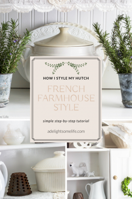 How to Style a Hutch with French Farmhouse Flair