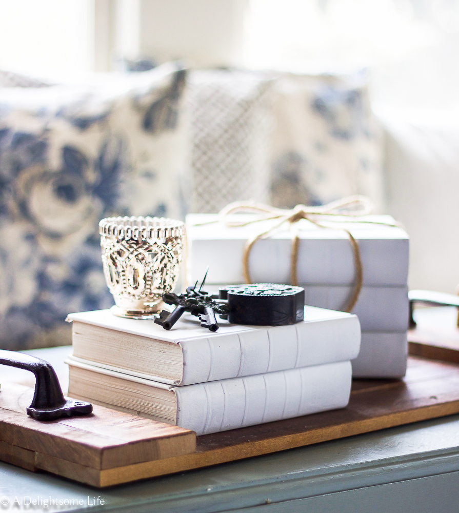 How to easily decorate your home with Painted Books on A Delightsome Life