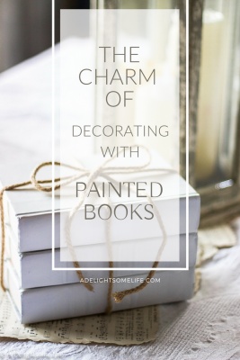 How to Easily add Charm to your Decor with Painted Books