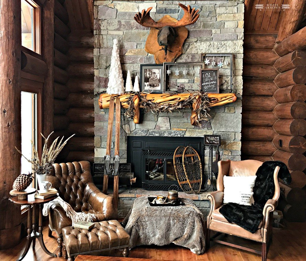 Kristin White Arrows Home decorated in Neutral Winter decor