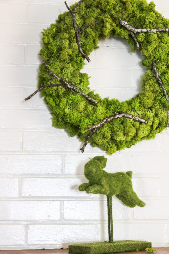DIY Moss Wreath Tutorial on A Delightsome Life