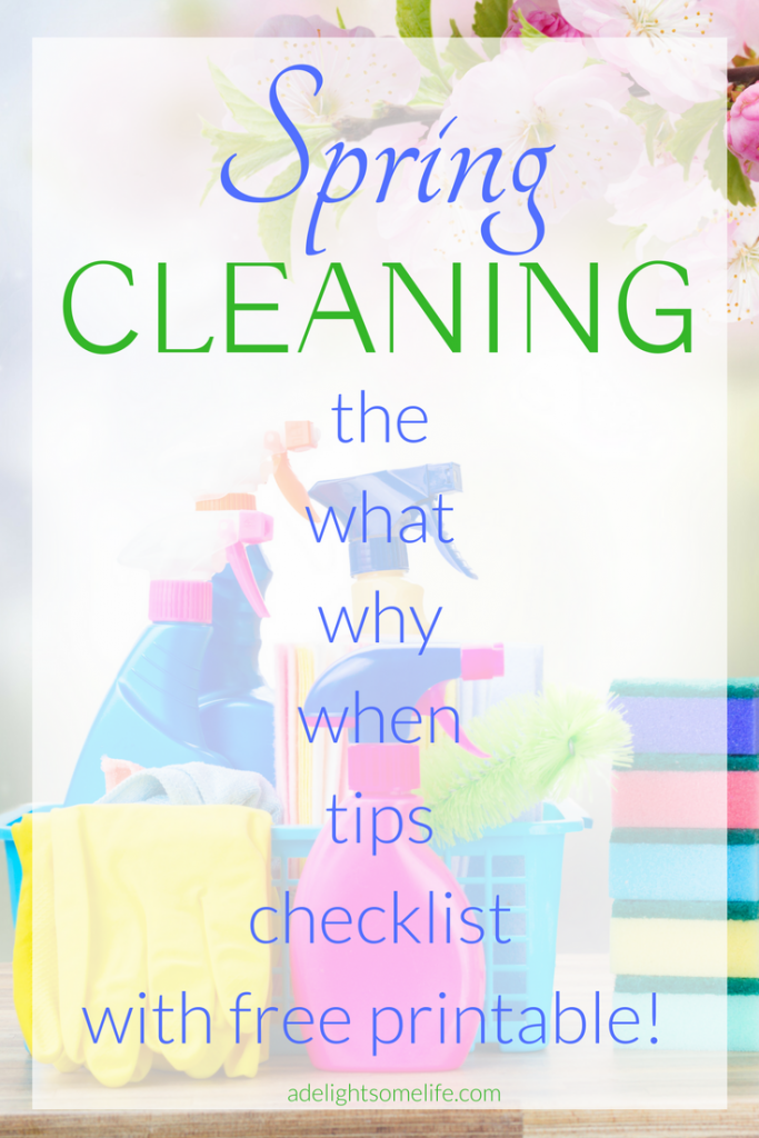 Spring Cleaning Tips, Checklist and more shared on A Delightsome Life