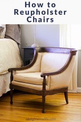 How to Reupholster an Arm Chair or Two – DIY