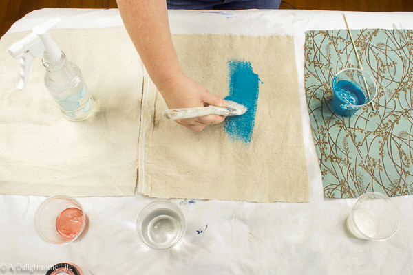 How to Paint Fabric with Chalk Paint The Easy Way - A Well