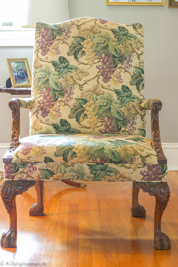 upholstered chair - before