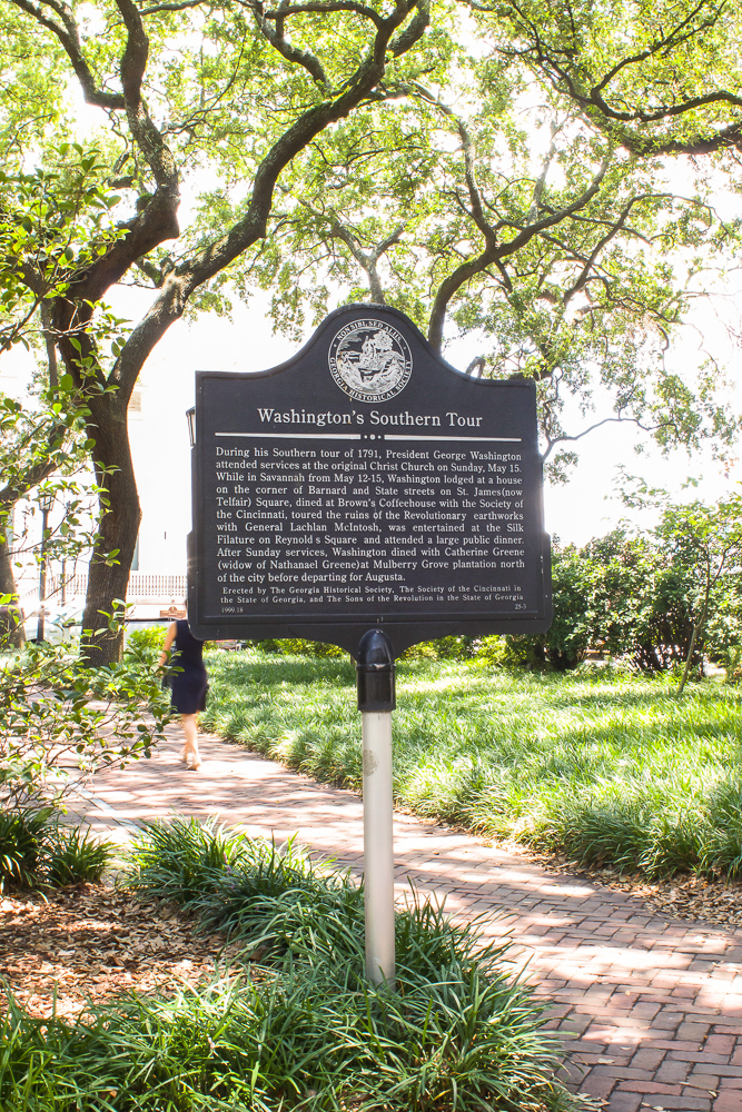 historic marker Savannah GA
