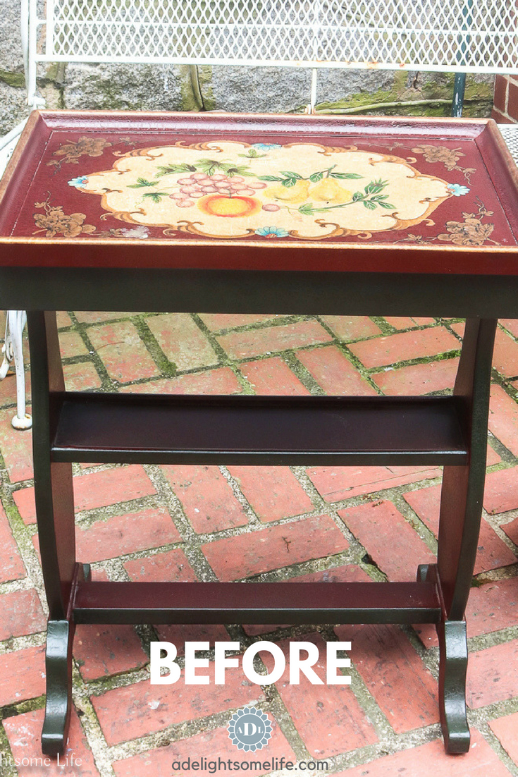 painted table before and after