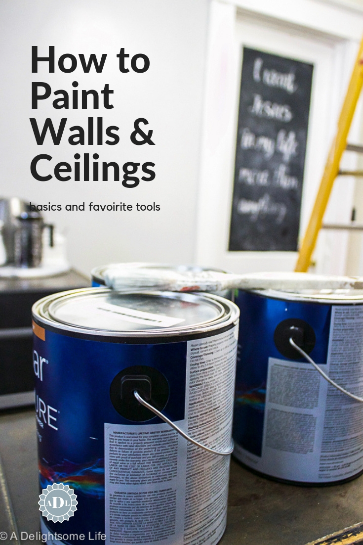how to paint walls and ceilings