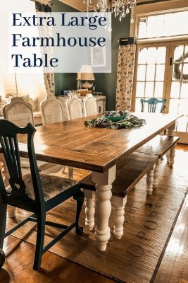 A Farmhouse Table Large Enough for the Whole Family